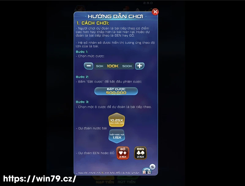 Luật chơi game chi tiết Luật chơi game chi tiết