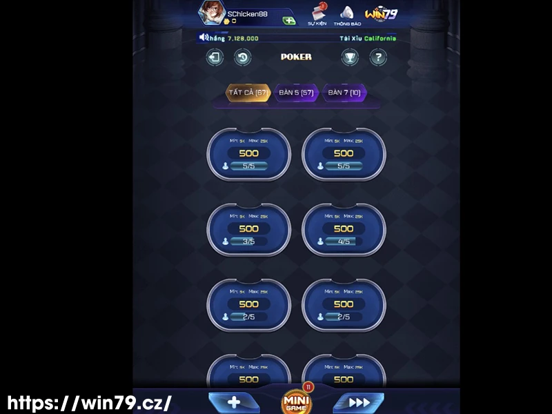 Các mức cược trong game Poker Các mức cược trong game Poker